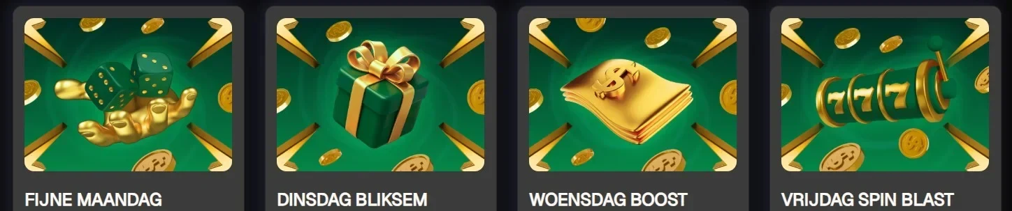 USpin casino bonussen en promoties: wekelijkse acties per dag